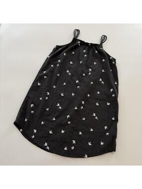 7y H&M Birds Dress Black + White